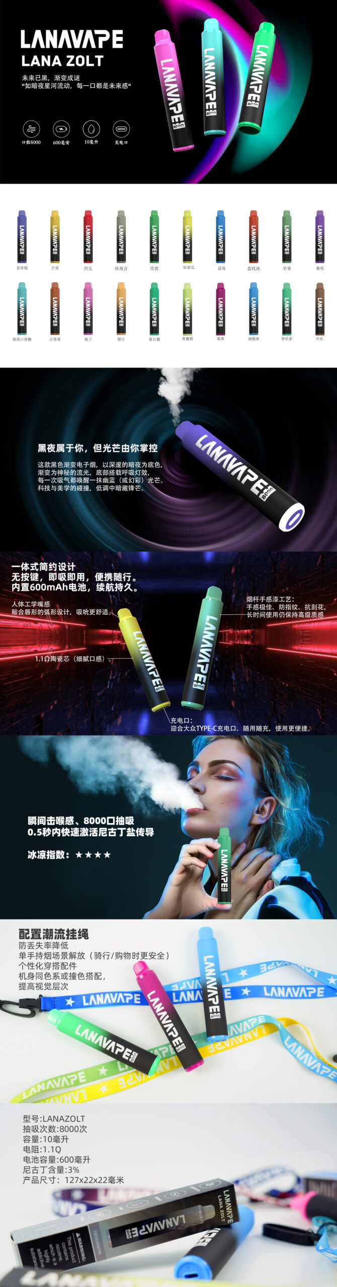 微信图片_20250421233329 LANA 抛棄式8000口 一次性✨可充電🔋超大容量👍時尚單品🔥活動【滿8送1請備注口味】