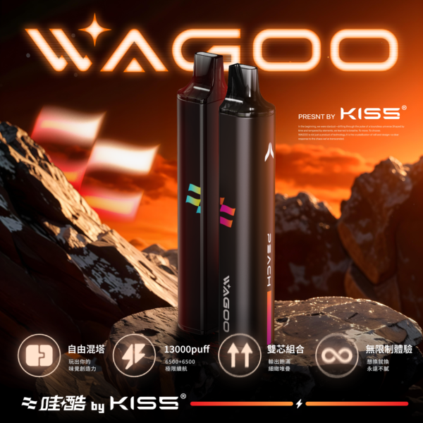 迪拜爆款【WAGOO❣️哇酷拋棄式6500口❣️】by KIS5 的高端品牌 滿10送1請備注口味