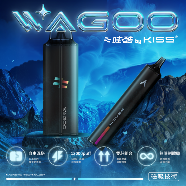 迪拜爆款【WAGOO❣️哇酷拋棄式6500口❣️】by KIS5 的高端品牌 滿10送1請備注口味